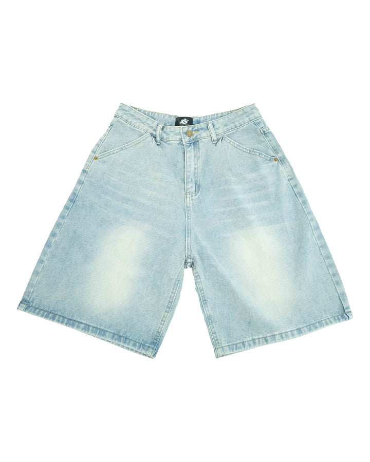 LOOSE FIT JORTS - BABY BLUE