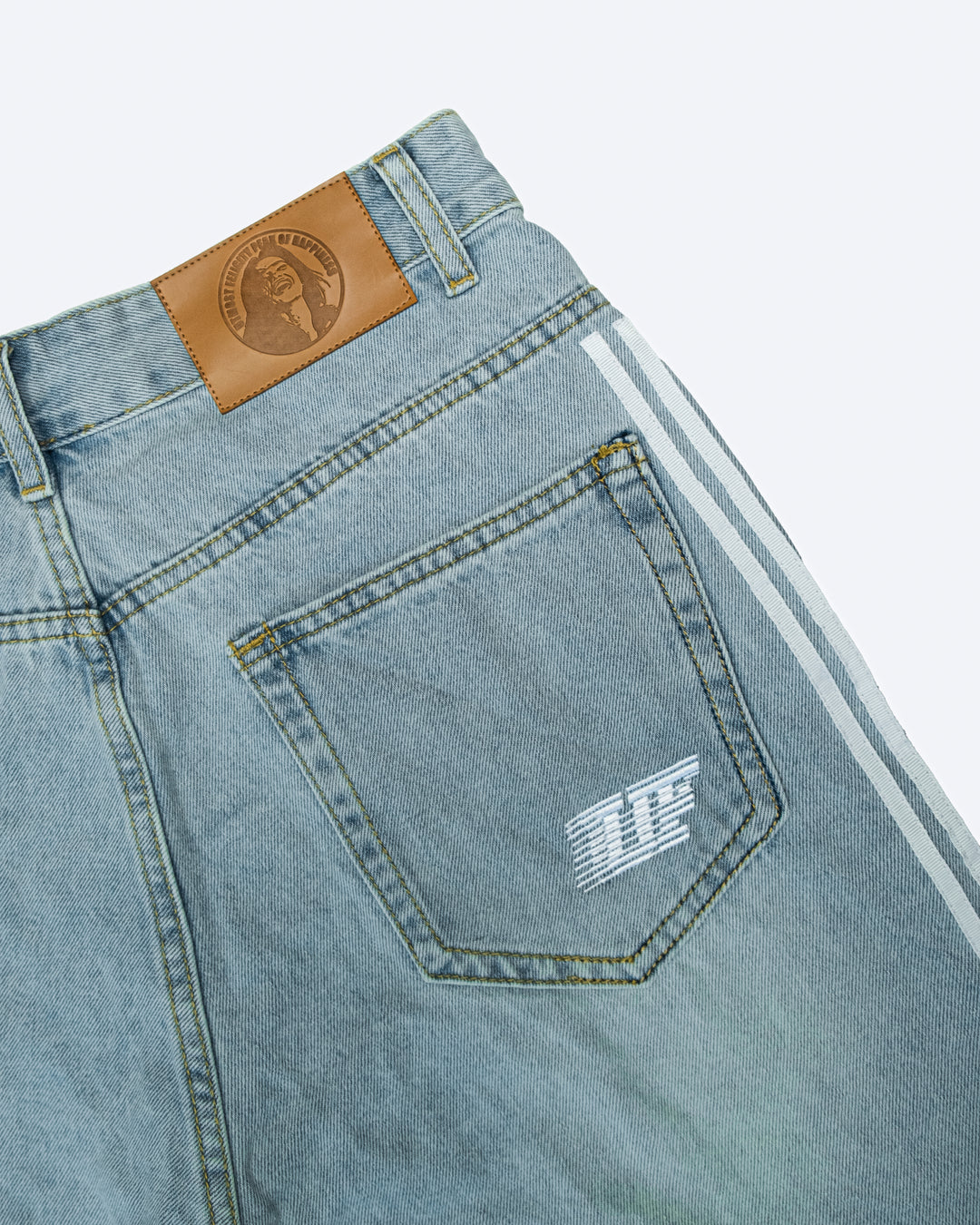 TRACK JORTS - BABY BLUE