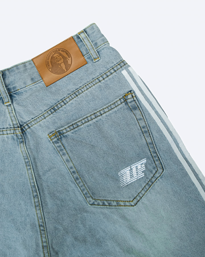 TRACK JORTS - BABY BLUE