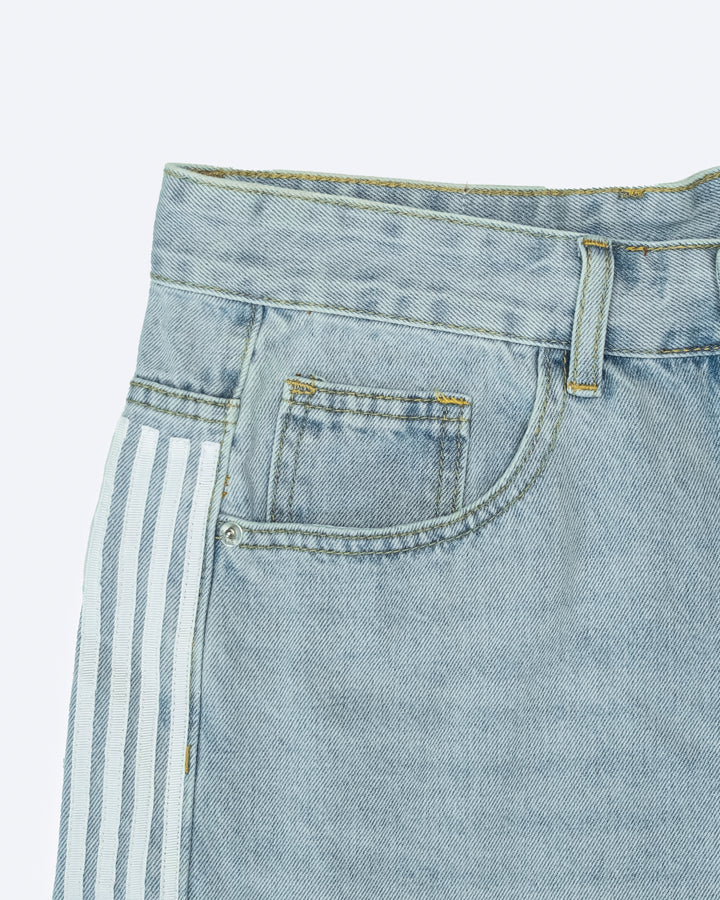 TRACK JORTS - BABY BLUE